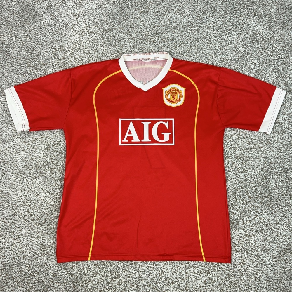 Manchester United Jersey Mens XL Red Soccer Cristiano Ronaldo 7 Shirt Futbol SGA